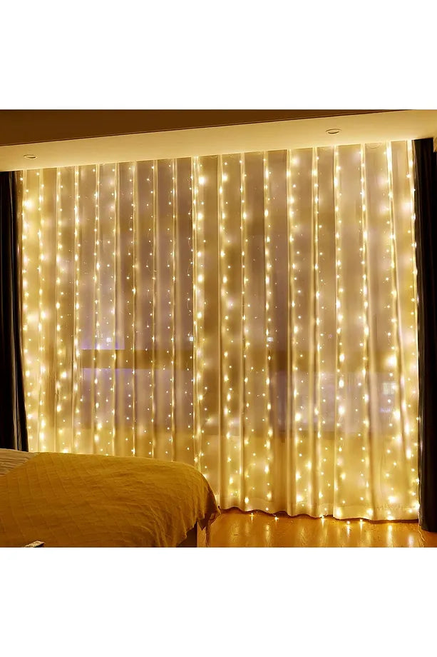 8 Fonksiyonlu Ledli Uzaktan Kumandalı Günışığı Peri Led Perde