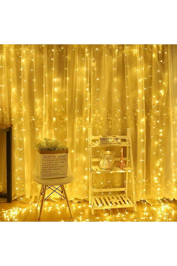 8 Fonksiyonlu Ledli Uzaktan Kumandalı Günışığı Peri Led Perde